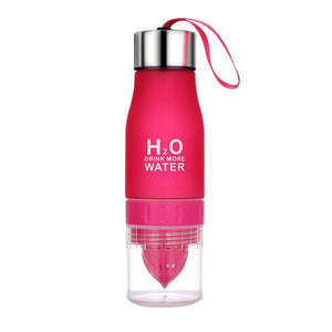 H2O Fruit Squeezer 650ML Water Bottle -  BPA Free
