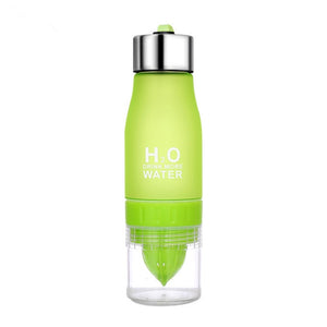 H2O Fruit Squeezer 650ML Water Bottle -  BPA Free