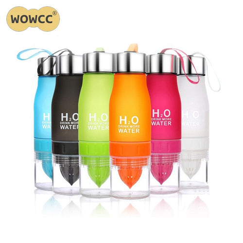 H2O Fruit Squeezer 650ML Water Bottle -  BPA Free