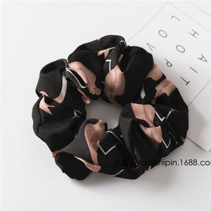 Polka Dots Design Chiffon Hair ties