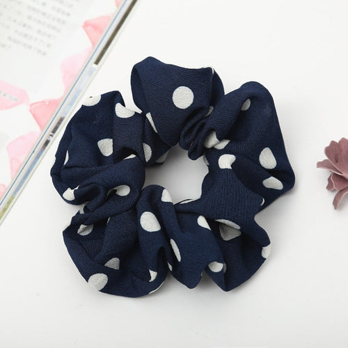 Polka Dots Design Chiffon Hair ties