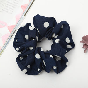 Polka Dots Design Chiffon Hair ties