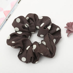 Polka Dots Design Chiffon Hair ties