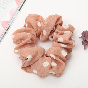 Polka Dots Design Chiffon Hair ties