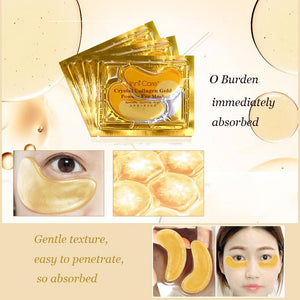 20pcs 24K Gold Crystal Collagen Eye Mask
