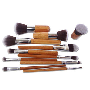 Natural Bamboo Foundation Makeup Brushes