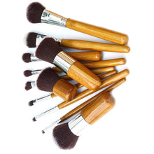 Load image into Gallery viewer, Natural Bamboo Foundation Makeup Brushes