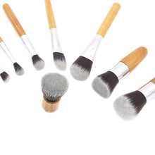 Load image into Gallery viewer, Natural Bamboo Foundation Makeup Brushes