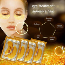 Load image into Gallery viewer, 20pcs 24K Gold Crystal Collagen Eye Mask